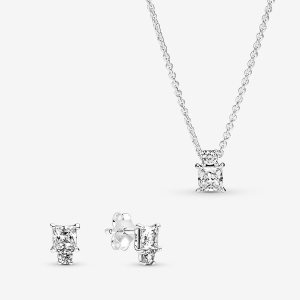 Wisiorki Pandora Sparkling Round & Square Kolorowe | LZ4675893