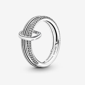 Zestawy Pierścieni Pandora ME Pave Sparkling Base Kolorowe | PN3180549