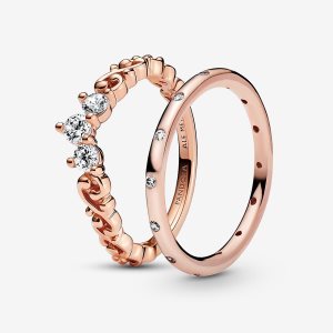 Zestawy Pierścieni Pandora Regal Swirl Tiara Kolorowe | TB6809274