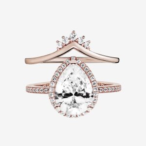 Zestawy Pierścieni Pandora Teardrop Wishbone Stacking Kolorowe | WJ3726894