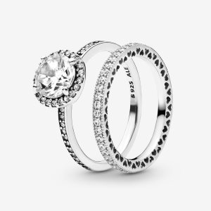 Zestawy Pierścieni Pandora True Elegance Round Kolorowe | JB9634281