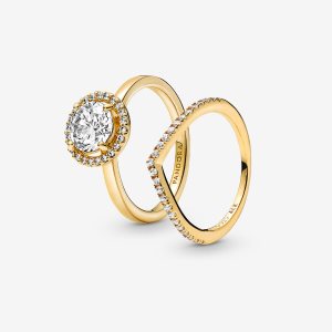 Zestawy Pierścieni Pandora of Sparkling Wishbone Kolorowe | UD1978453