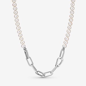 Łańcuch Pandora ME Treated Freshwater Cultured Pearl Srebrne | HD0158947