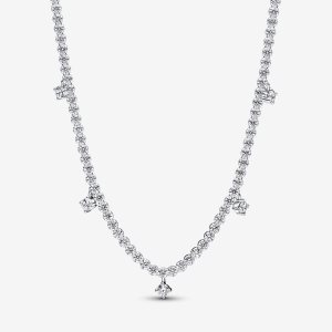 Łańcuch Pandora Sparkling Collier Srebrne | VJ6719523